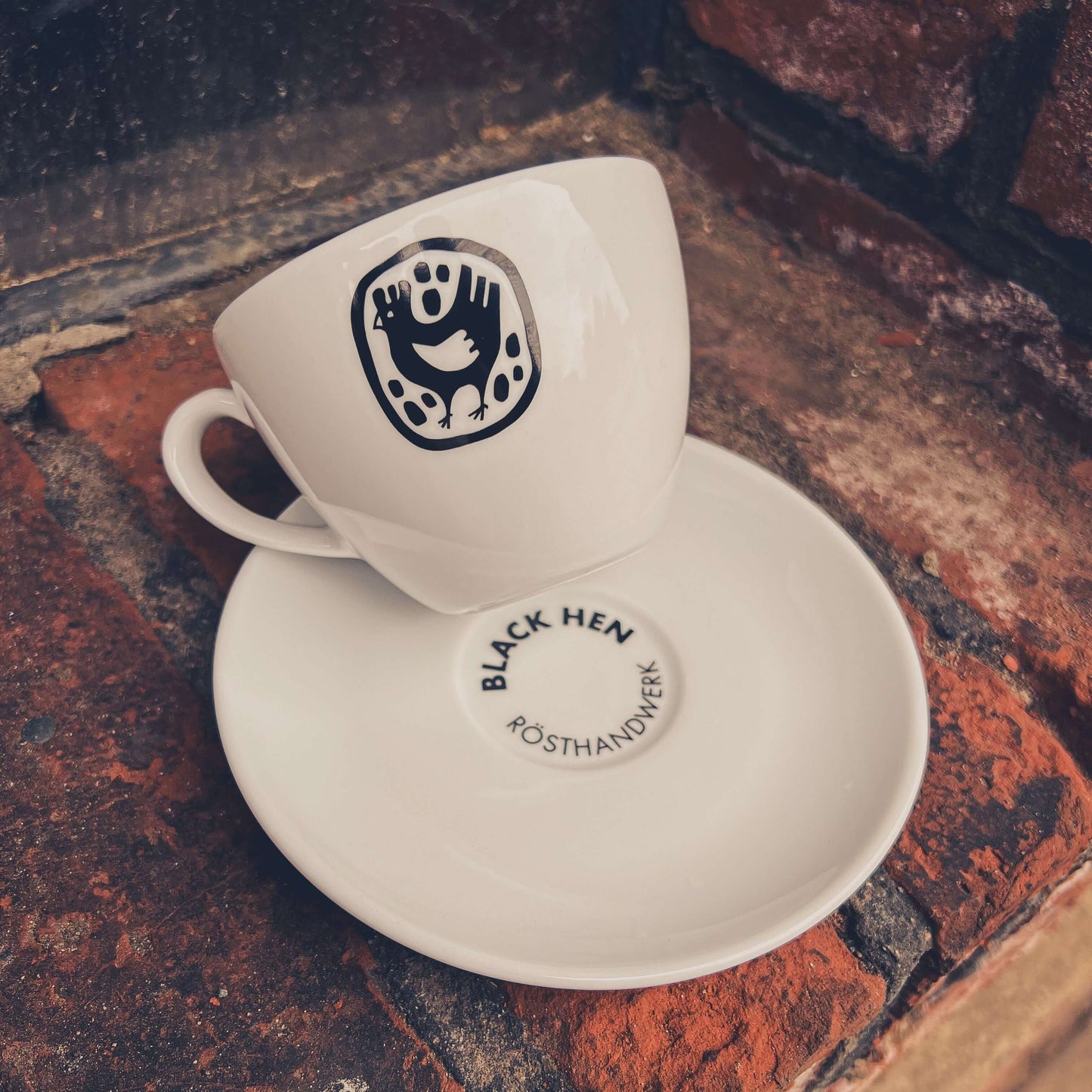 Black Hen Cappuccino-Tassen