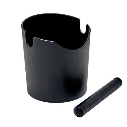 Rhino Coffee Gear Waste Tube Black mit Gummistab