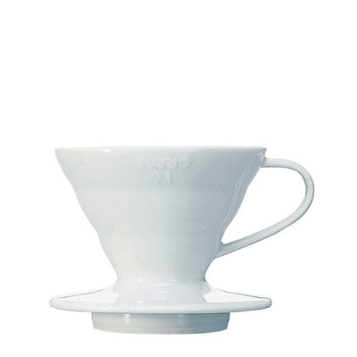 Hario V60 Ceramic white 01 - BLACK HEN Rösthandwerk